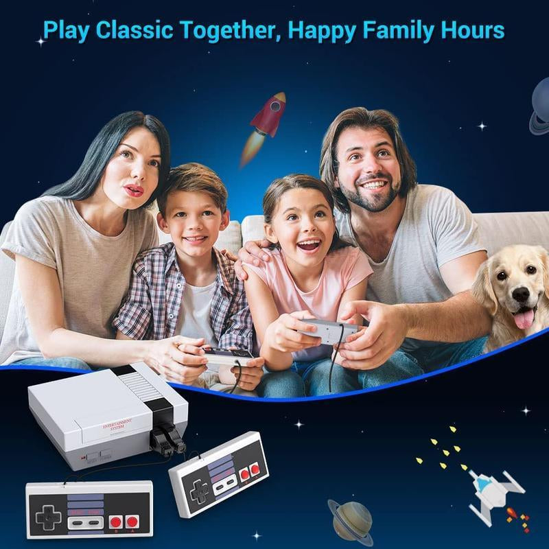 New Retro Games Consoles, Mini Classic Game Console, Build in 620 Classic or 300 Classic Andldealsurprising Gift Forvalentine/Birthday/Thanksgiving/Christmas Day Child Old-School Memory