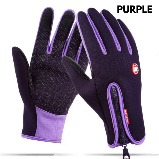 Heated Winter Gloves Touch Screen Riding Motorcycle Sliding Waterproof Sports Gloves With Fleece