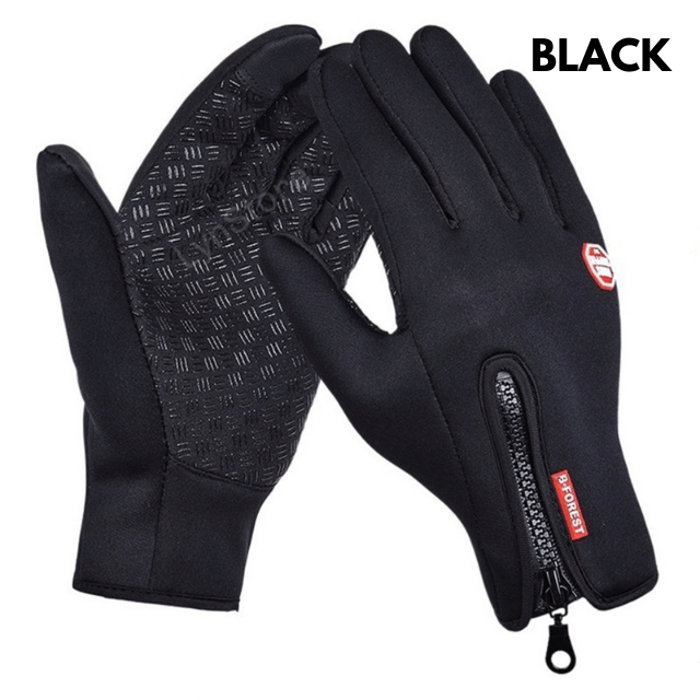 Heated Winter Gloves Touch Screen Riding Motorcycle Sliding Waterproof Sports Gloves With Fleece