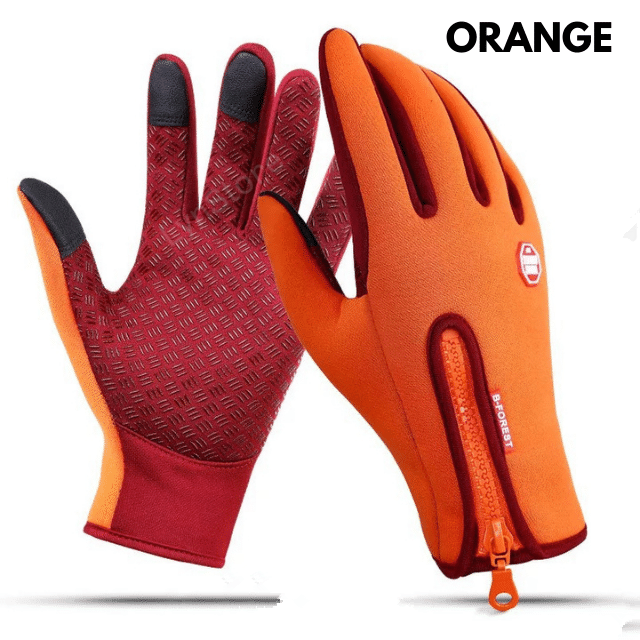 Heated Winter Gloves Touch Screen Riding Motorcycle Sliding Waterproof Sports Gloves With Fleece