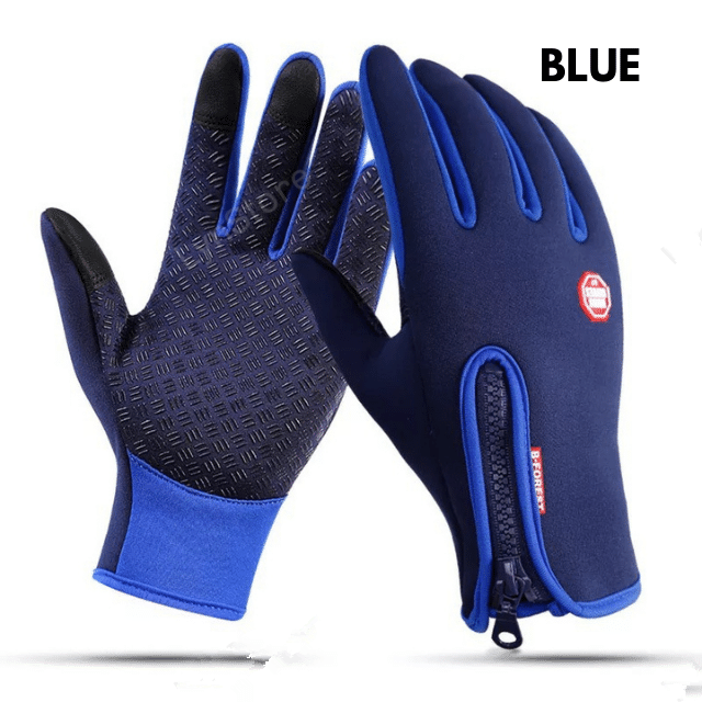 Heated Winter Gloves Touch Screen Riding Motorcycle Sliding Waterproof Sports Gloves With Fleece