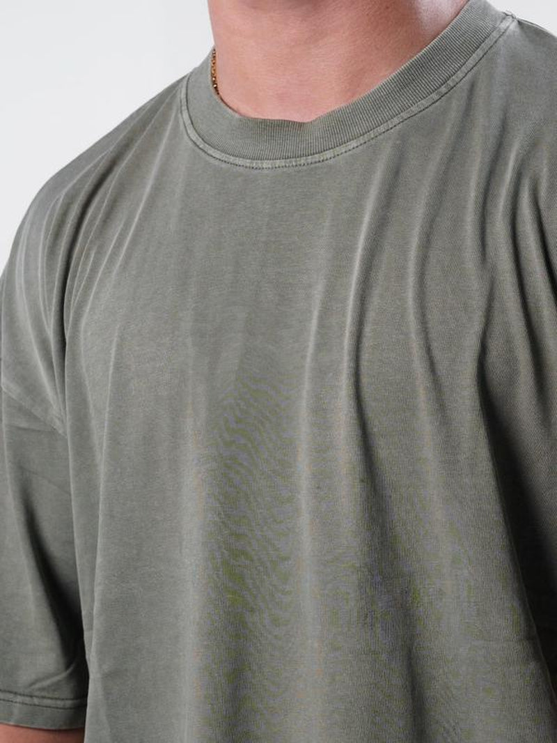 EKKO BLANK Acid Washed Oversized T-Shirt Menswear Top