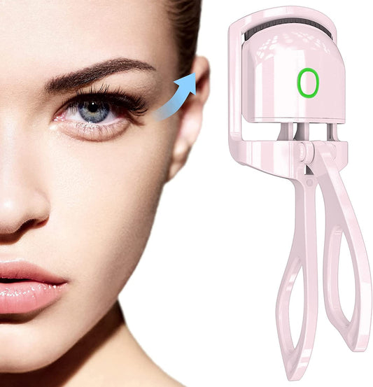 UltraGlow Electric Eyelash Curler Long-Lasting Curl for Perfectly Defined Lashes Your Professional Makeup Essential Eyelash Curlers Kit Lightweight Plastic Cosmetic Pack