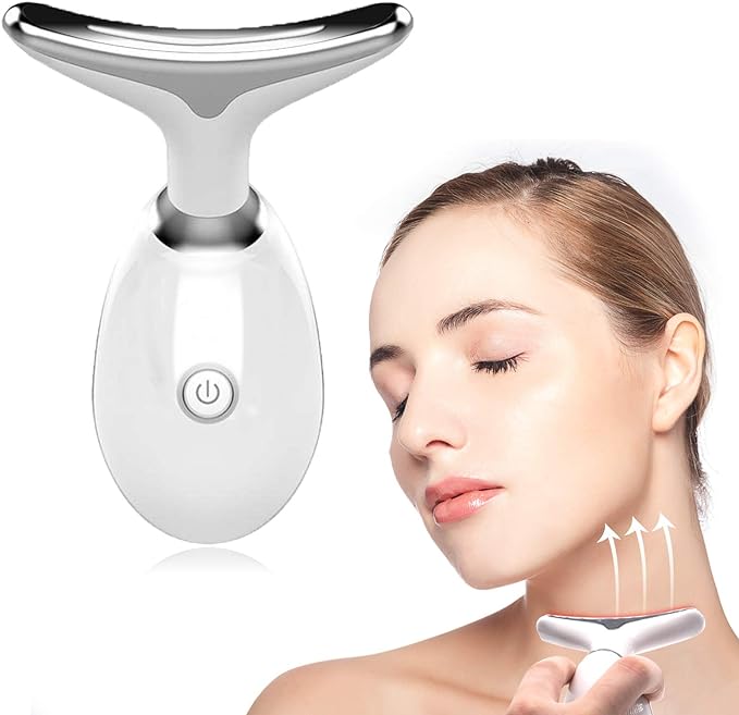 Wavy Chic Beauty Facial Massager, 7 Color  Wavy Acne Beauty Microcurrent Facial Device Skin Firming for Face Neck Beauty Device,