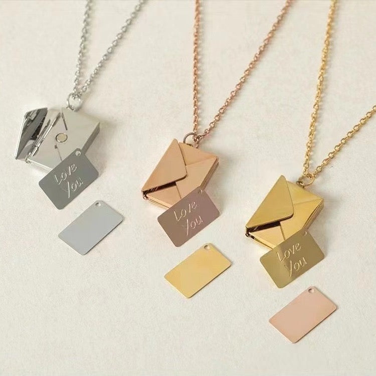 Envelope Necklace Gift For Mother Day 2024 Winning product NEW!!