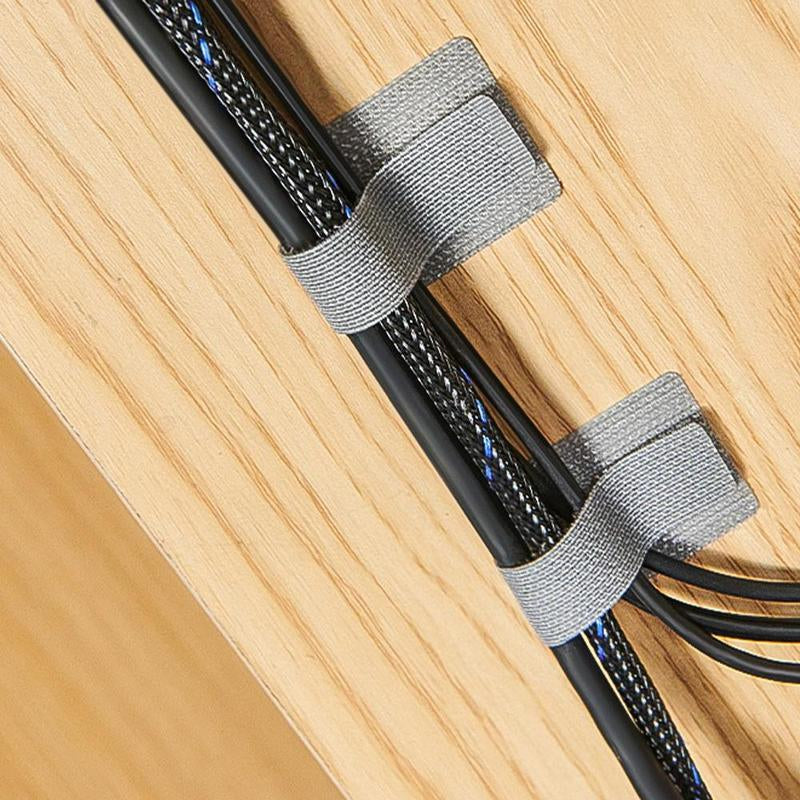 Summer Self Adhesive Cable Management Ties, 10Pcs Cable Organizing Straps, Electric Wire Velcro for Home Office, Bedroom Accessories, Desk Accessories, Office Accessories, Dorm Essentials