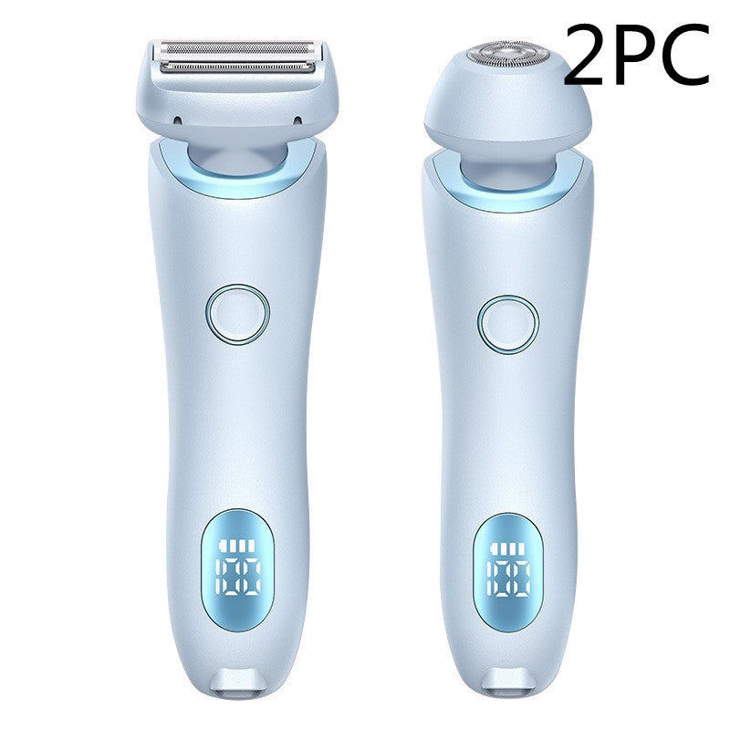 “2-in-1 USB Rechargeable Hair Remover & Epilator – Smooth Shave for Face, Body, and Bikini”