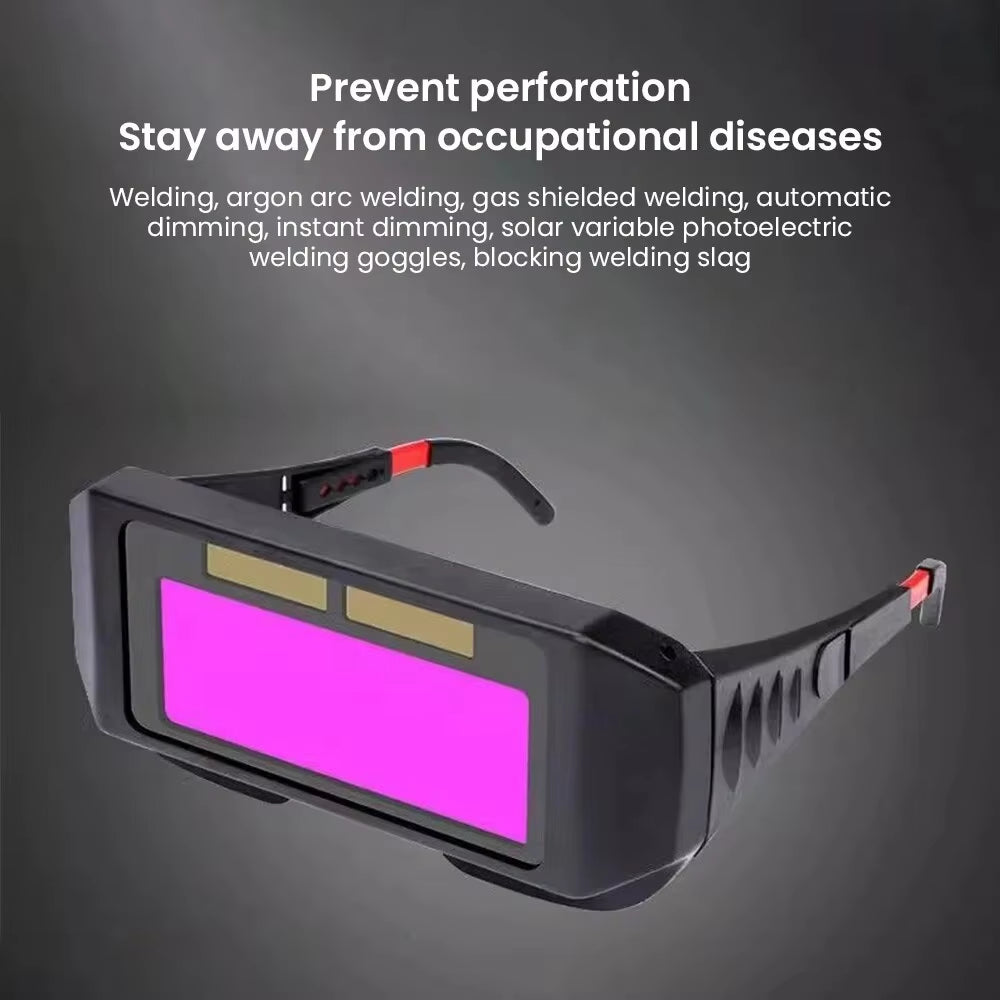 Automatic Dimming Electric Welding Glasses, Mask and Goggles, Two Protection Welding, Argon Arc Welding, Ultraviolet