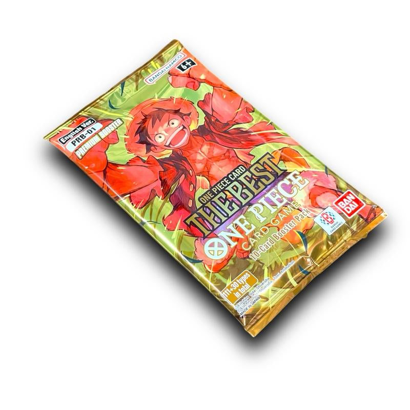 PRB-01 Premium Booster Pack - One Piece Card Game - New Factory Sealed - 10 Cards per Pack - "One Piece Card the Best"