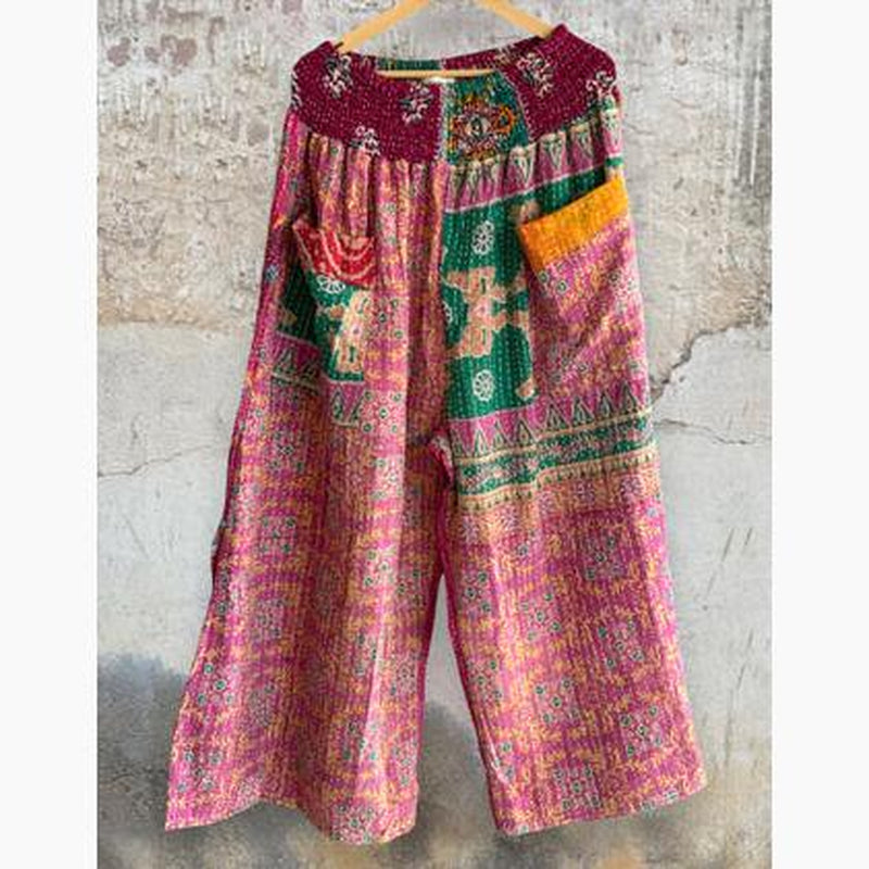 Kantha Side Slit Pants